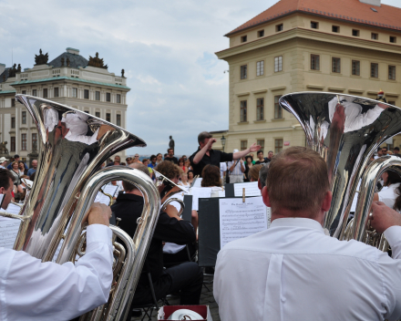 Straatconcert in Praag 