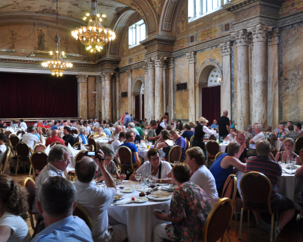 Gezamenlijk diner met alle muziekanten tijdens ons Festival in Marienbad 