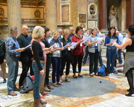 Concert in de St. Pieter, de toegift na het concert:  Moderato Cantabile o.l.v. Nana Tchikhinashvili