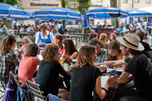 Biergarten van klooster Weltenburg