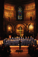 concert in de Cathedrale 'Notre Dame' van Straatsburg, avondconcert